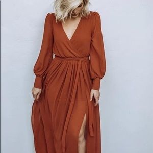Long sleeve maxi dress